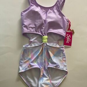 Justice Girls One Piece Swim Suit~  NWT
